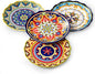 UNICASA Ceramic Dessert Plate Set of 4, 9 Inch Snack Plates by UNICASA
