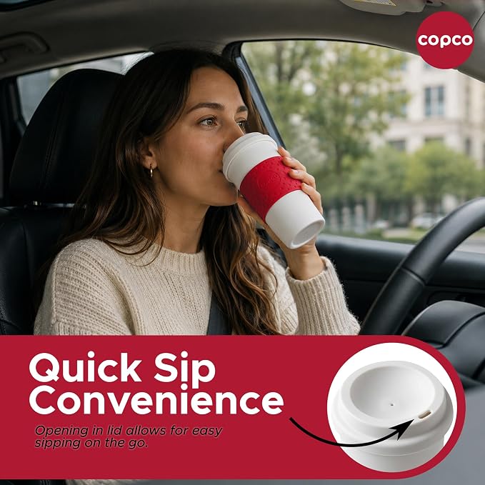 Copco Acadia Travel Mug, Cherry Red - Image 6
