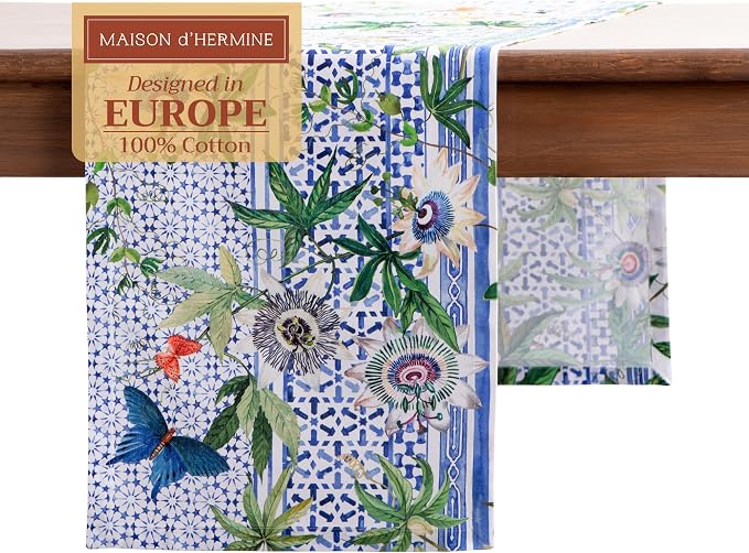 Maison d' Hermine Table Runner 100% Cotton 14.50" x 72" | Table Runners 72 by MaisondHermine