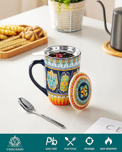 vancasso 18 Oz Tea Infuser Mug - Image 3