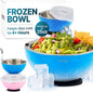 Vora 35oz Dip Chiller Bowl with Lid | 1 Pack Blue Stainless Steel Chilled Serving Bowl Keep Dips, Salads, and Appetizers Perfectly Cold with Leak-Resistant Ice Bowl for Effortless Hosting