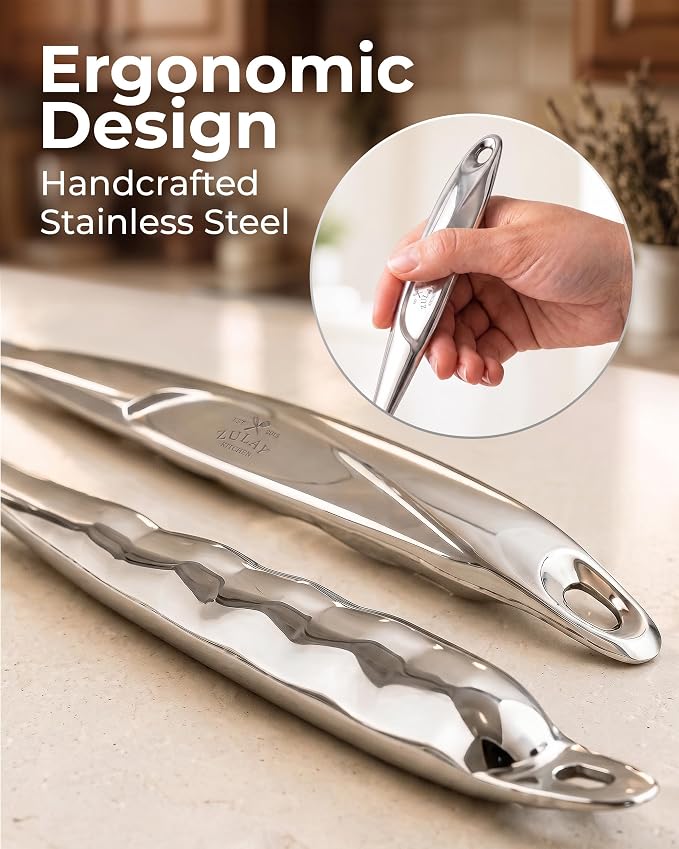 Zulay Kitchen Stainless Steel Slotted Spatula Turner | 14.8” Heat-Resistant - Image 10