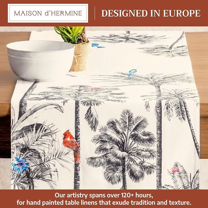 Maison d' Hermine Table Runner 100% Cotton 14.50" x 72" | Table Runners 72 - Image 2
