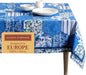 Maison d' Hermine Table Cloth Rectangle Table 100% Cotton 60 x 90 Inches Tablecloth Reusable Decorative for Dining Room Farmhouse Home Valentines Day Decorations Spring Summer - Summer Blues