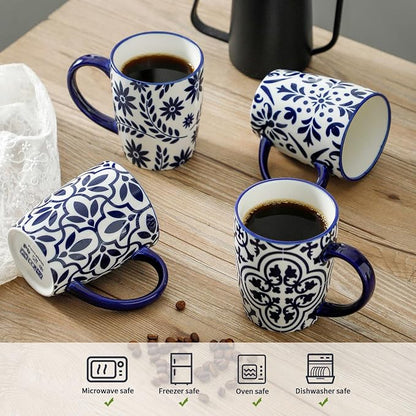 HASENSE 15OZ Coffee Mugs, Ceramic Coffee Mugs Set of 4 - Image 4
