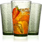 Amyoole Drinking Glasses Set of 8, 16oz Green Highball Water Glasses | by Amyoole