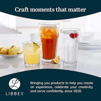 Libbey Gibraltar DuraTuff Drinking Glass Drinking Cup Set, Iconic Heavy Base - Image 6