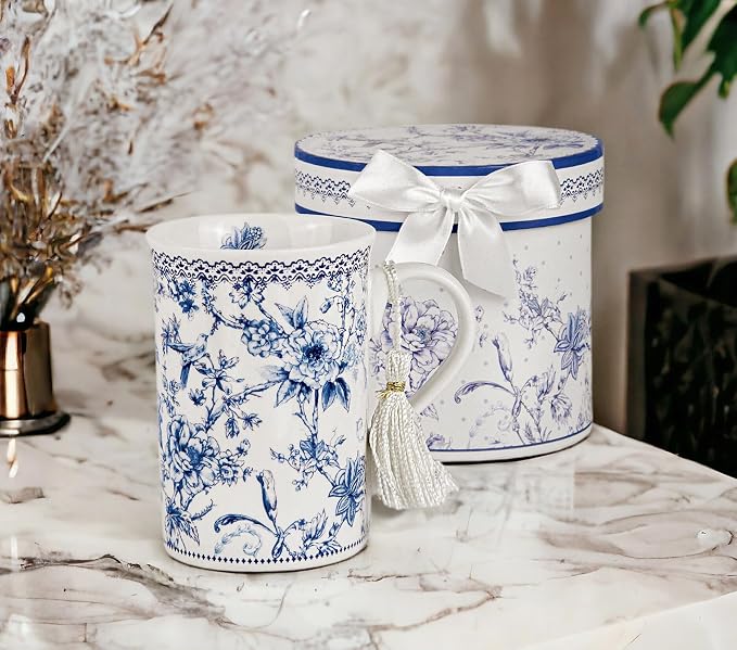 STP GOODS Porcelain Tea/Coffee Cup in Gift Box Fine Porcelain Coffee Cup Tea - Image 4