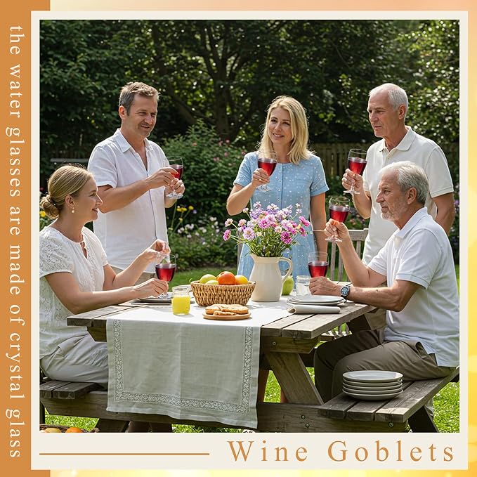 Patelai Set of 48 Water Goblet, 16 oz Clear Drinking Glasses Bulk Dishwasher - Image 6