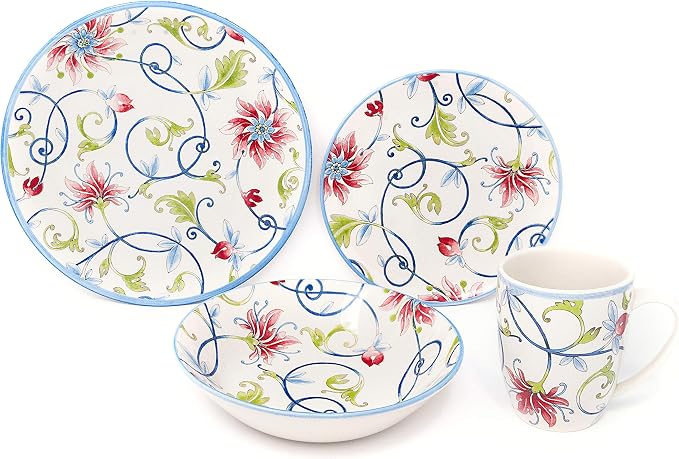 16-Piece Porcelain Dinnerware Set by TudorEngland