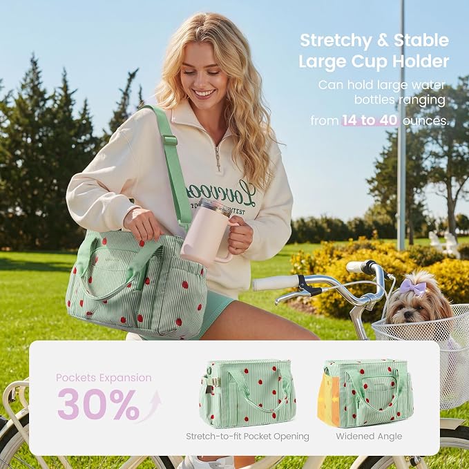 LOVEVOOK Insulated Lunch Box for Women, Adult Lunch Cooler Tote Bag - Image 2