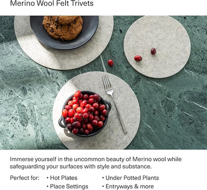 Graf Lantz - Trivets for Hot Dishes - Heat Resistant 100% Merino Wool - Hot - Image 3
