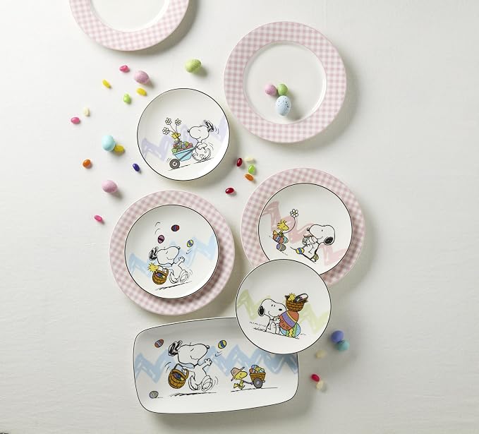 Lenox Gingham Pink Porcelain Valentine's Day Dinner Plate Set - Image 9