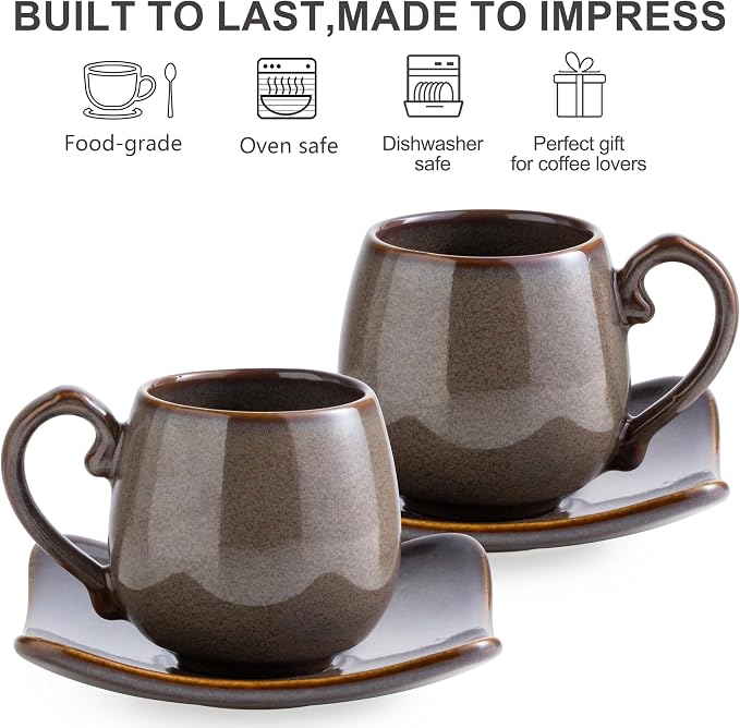 LYEOBOH 3oz Coffee Espresso Cups - Image 3