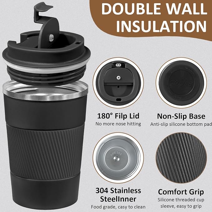 4 Pack Insulated Coffee Mug - Image 3
