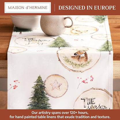 Maison d' Hermine Table Runner 100% Cotton 14.50" x 108" | Table Runners 108 - Image 2