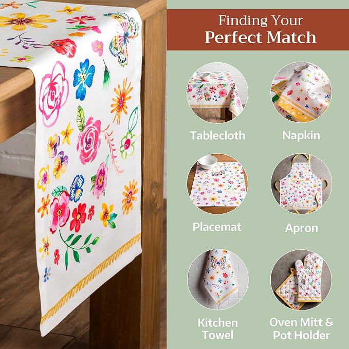 Maison d' Hermine Table Runner 100% Cotton 14.50" x 72" | Table Runners 72 - Image 5