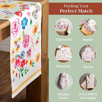 Maison d' Hermine Table Runner 100% Cotton 14.50" x 72" | Table Runners 72 - Image 5