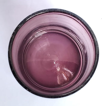 Solid Amethyst 9 oz Short Tumblers, Recycled Glass, Toxin-Free - Image 5