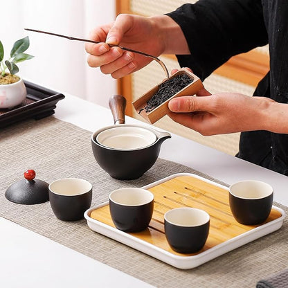 Chinese Tea Set, Chinese Gongfu Tea Set, Portable Teapot Set - Image 8