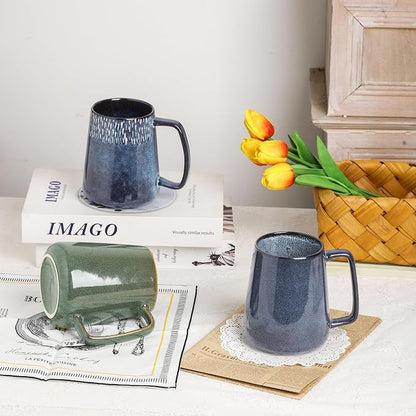 Large Ceramics Coffee Mugs, 24 OZ, - Image 7