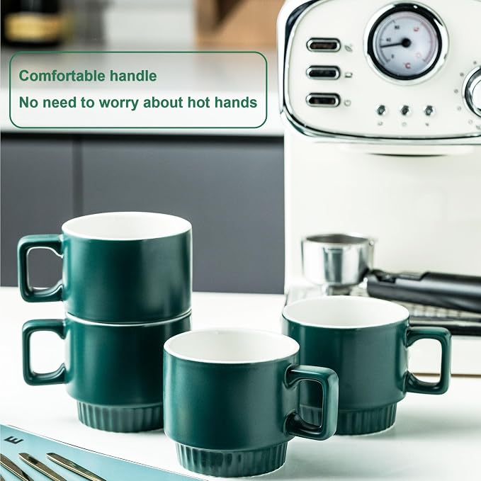 Miamolo Stackable Coffee Mugs Set of 4 - Image 5