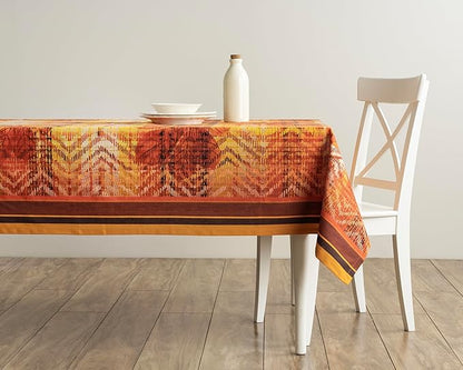 Maison d' Hermine Table Cloth Rectangle Table 100% Cotton 70 x 108 Inches Fall Tablecloth Reusable Everyday Use for Thanksgiving Christmas Decorations Dining Farmhouse Party (Thanksgiving Tartan)