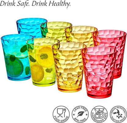 Amazing Abby - Iceberg - 16-Ounce Plastic Tumblers, Plastic Drinking Glasses - Image 4