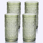 abrwyy Green Glassware, Vintage Drinking Glasses, 12oz Highball Glasses | by abrwyy