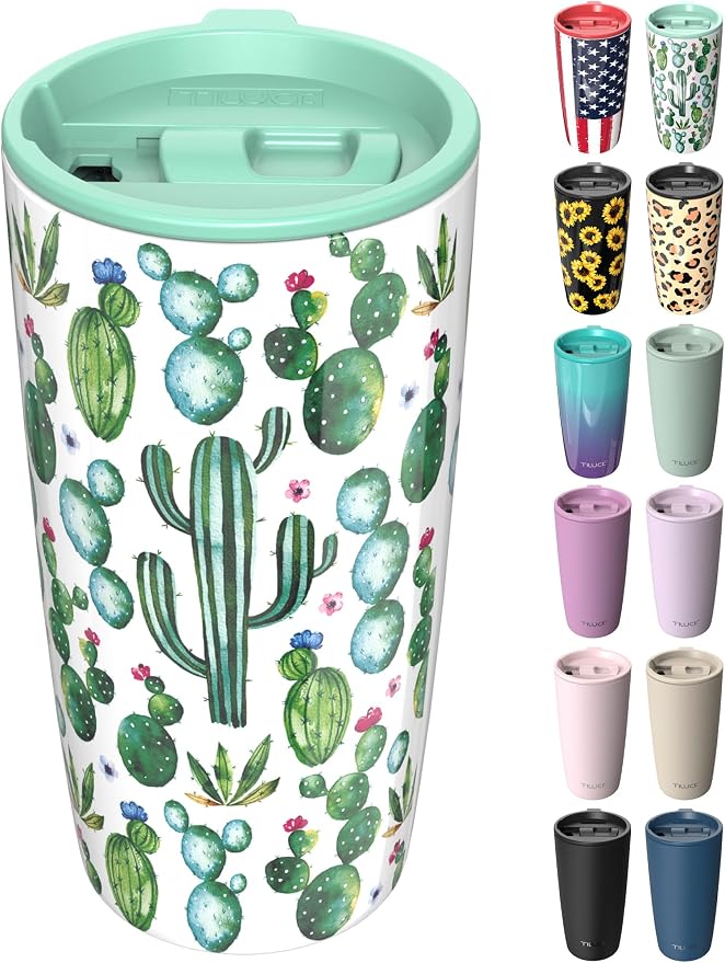 TILUCK 20 oz Insulated Coffee Tumbler by TILUCKBringsGoodLuck