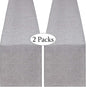 B-COOL Burlap Table Runner Gray Wedding Table Runners Roll Jute Fabric by B-COOL