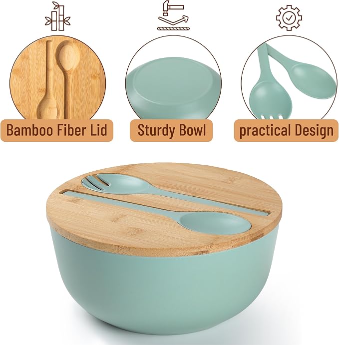BAMBOO LAND- Large Salad Bowl - Image 3
