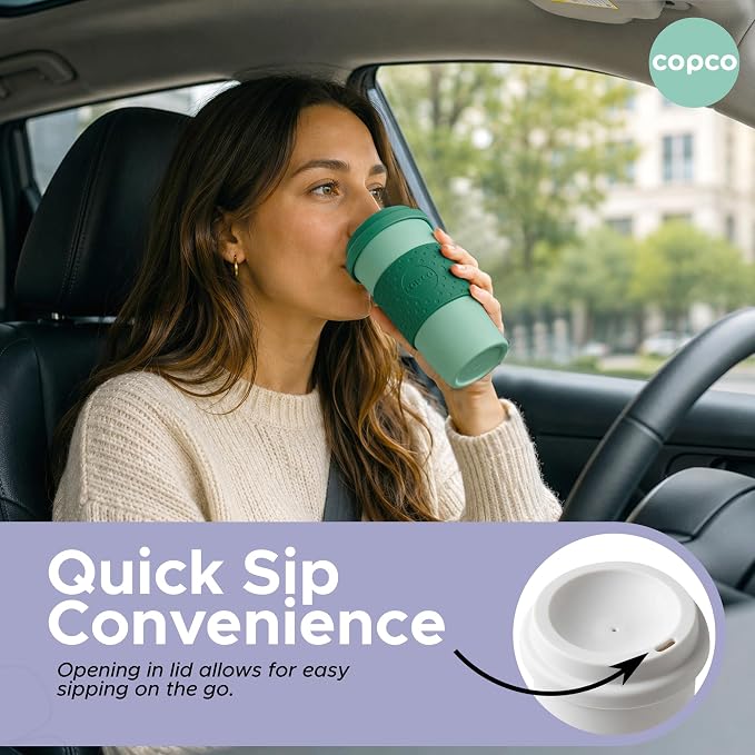 Copco Acadia 16oz Travel Mug, Ergonomic Design, Comfortable Handling - Image 6