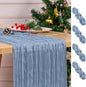 4 Pack Dusty Blue Table Runner 17 x 108inch Cheesecloth Table Runner Boho Gauze by Lumaycens