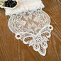 ARTABLE Off White Lace Table Runner Macrame Dresser Scarf Modern 10x70Inch | by ARTABLE