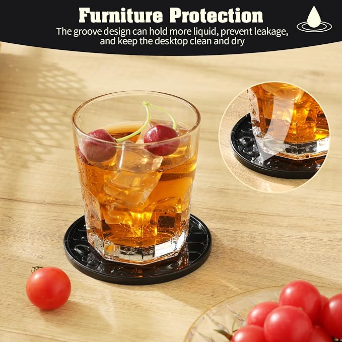 Coasters Set of 8, Hot or Cold Drink Coasters - Image 3