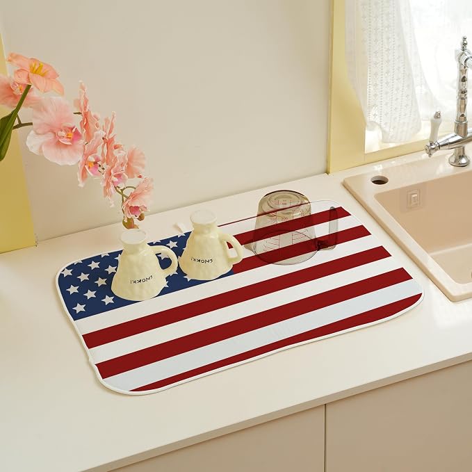 Independence Day Patriotic Dish Drying Mat - Image 4