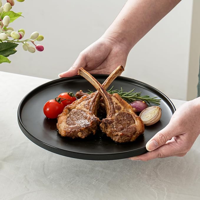 Ceramic Dinner Plates, 10.25 Inch, Set - Image 4