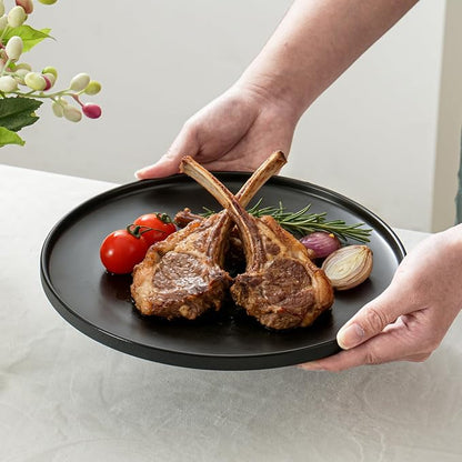 Ceramic Dinner Plates, 10.25 Inch, Set - Image 4