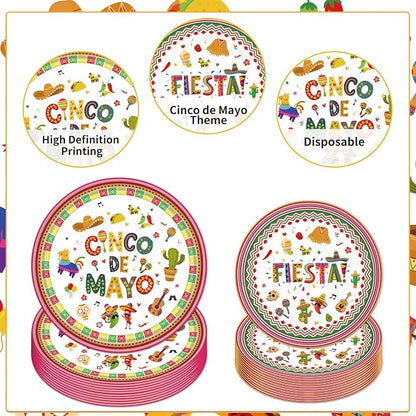 Rakuto Cinco De Mayo Party Decorations, Taco Theme Forks Birthday Decor - Image 3