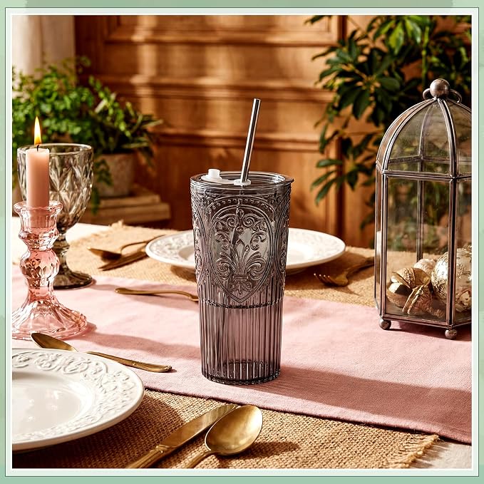 2 Set 20oz Vintage Plastic Tumbler - Image 4