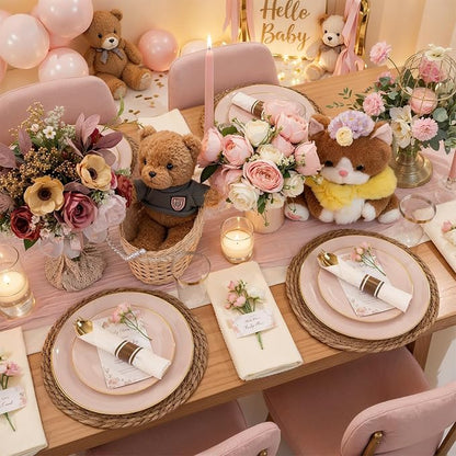 KIRE 350 PCS Pink Disposable Plates - Image 6