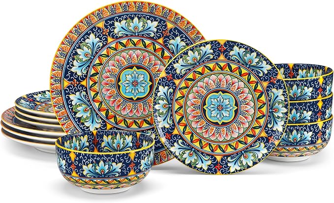 vancasso 12 Pieces Dinnerware Sets, Porcelain Dishes Set by vancasso