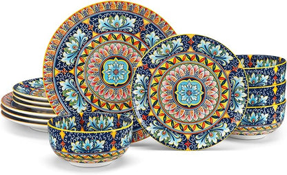 vancasso 12 Pieces Dinnerware Sets, Porcelain Dishes Set by vancasso