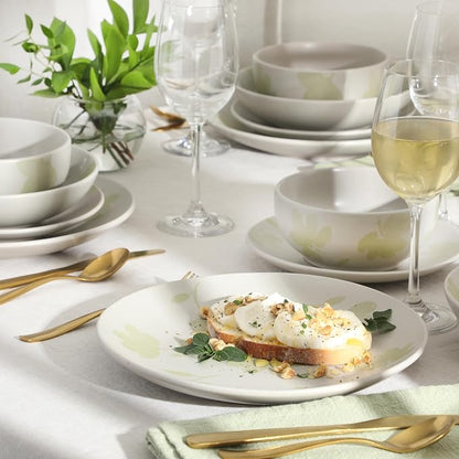Gibson Home Admiral Hall Plates and Bowls Set, 16-Piece Floral Dinnerware Set - Image 6