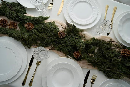 kanthea Bone China Dinner Plates, 10.5'' Ceramic Plates - Image 5