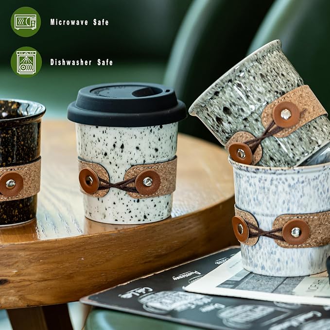 Travel Coffee Mug Ceramic TO Go Coffee Tumbler - Image 7