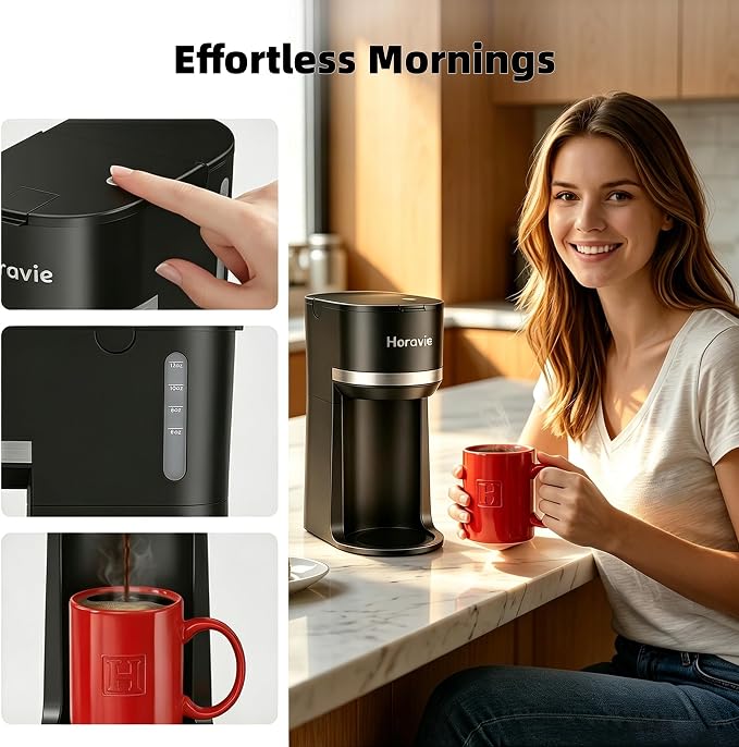 Horavie Small Single Serve Coffee Maker - Image 7
