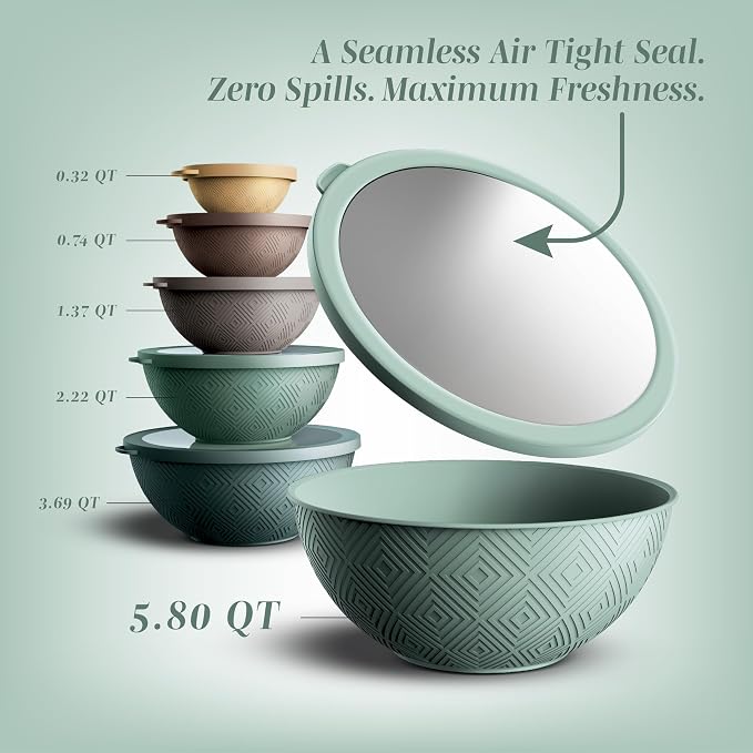 COOK WITH COLOR Mixing Bowls with Lids - Image 2