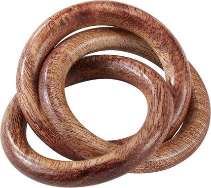 Saro Lifestyle Wooden Interlock Napkin Rings by SaroLifestyle